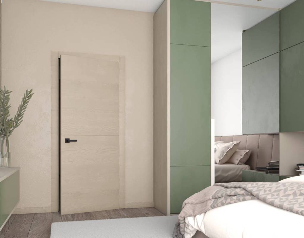 Глухая шпонированная дверь Глухая шпонированная дверь