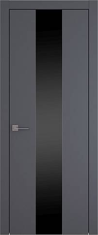 Дверь Tivoli Ж-1 Графитово-серая эмаль (RAL 7024) со стеклом