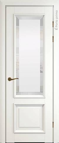 Дверь Dinastia Porta Classic LUX Бежевая эмаль (RAL 9010) со стеклом
