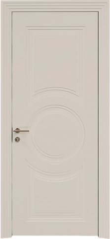 Дверь Ravenna Neo Classic Scalino Бежевая эмаль по шпону (RAL 9010) без стекла