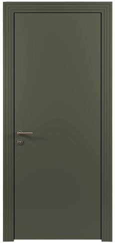 Дверь Tivoli А-4 Серый Мох эмаль (RAL 7003) без стекла