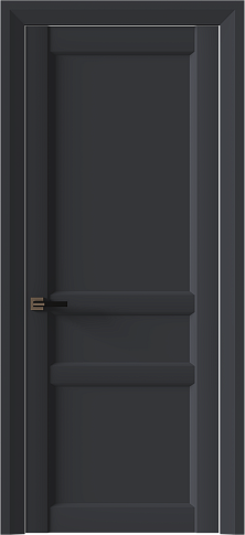 Дверь Imperia-R Neo Classic Decoro Графитово-серая эмаль (RAL 7024) без стекла