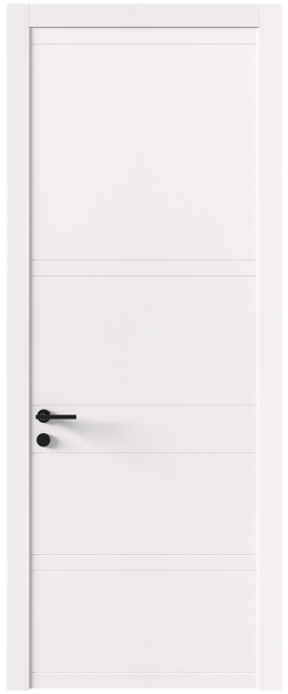 Межкомнатная дверь Tivoli Е-2, Без стекла (ДГ), цвет - Белоснежная мягкая шагрень