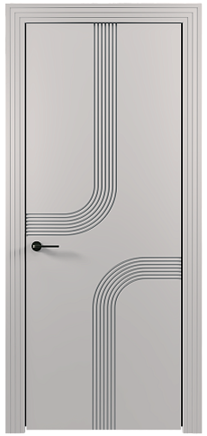 Дверь Armonia Moderno Серая эмаль (RAL 7047) без стекла