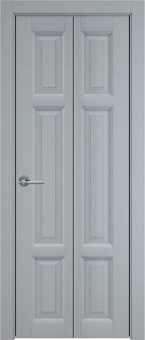Дверь Siena Книжка Porta Classic Серебристо-серая эмаль (RAL 7045) без стекла