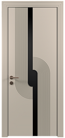 Дверь Cascato Moderno Жемчужная эмаль (RAL 1013) без стекла