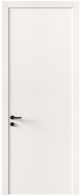 Межкомнатная дверь Tivoli Б-2, Без стекла (ДГ), цвет - Белоснежная мягкая шагрень