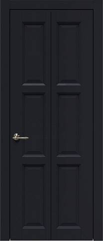Дверь Milano Книжка Porta Classic Черная эмаль (RAL 9004) без стекла
