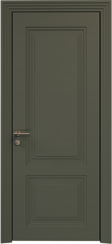 Дверь Dinastia Neo Classic Scalino Серый Мох эмаль по шпону (RAL 7003) без стекла
