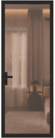 Дверь Tivoli А-3 Серый цемент эмаль (RAL 060-70-10) со стеклом