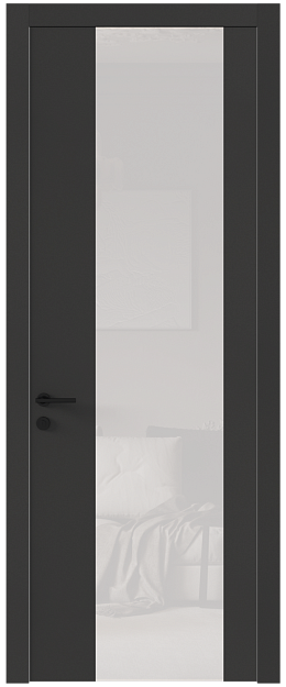 Межкомнатная дверь Tivoli Е-1, Со стеклом (ДО), цвет - Диамант серый