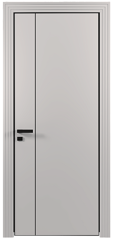 Дверь Piazza Moderno Серая эмаль (RAL 7047) без стекла