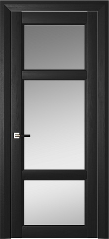 Дверь Siena Neo Classic Decoro Масло чёрное со стеклом