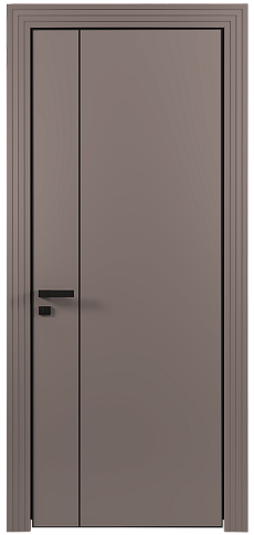 Дверь Piazza Moderno Серая стяжка эмаль (RAL 060-60-05) без стекла