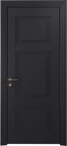 Дверь Siena Neo Classic Scalino Черная эмаль (RAL 9004) без стекла