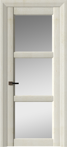 Дверь Milano Neo Classic Decoro Белый ясень nano-flex со стеклом