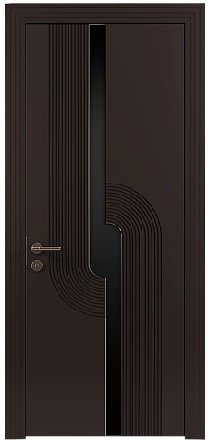 Дверь Cascato Moderno Чёрный Базальт эмаль (RAL 040-30-05) без стекла