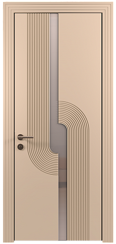 Дверь Cascato Moderno Бежевый Мел эмаль (RAL 075-80-10) без стекла