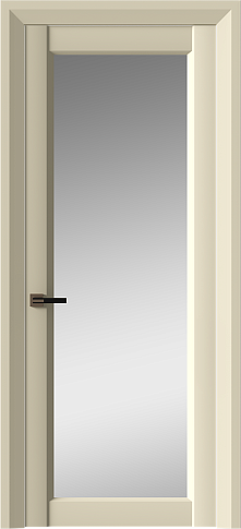 Дверь Domenica Neo Classic Decoro Жемчужная эмаль (RAL 1013) со стеклом