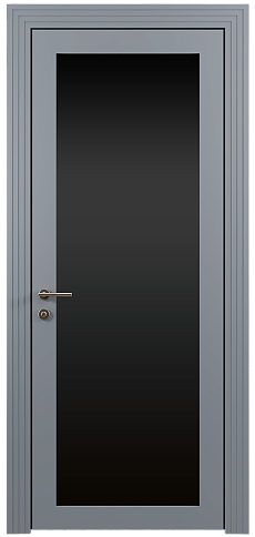 Дверь Tivoli З-1 Серебристо-серая эмаль (RAL 7045) со стеклом