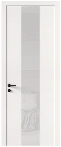 Дверь Tivoli Ж-1 Белоснежная мягкая шагрень без стекла