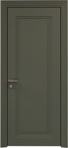 Дверь Domenica Neo Classic Scalino Серый Мох эмаль по шпону (RAL 7003) без стекла