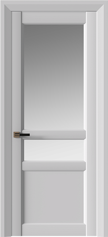 Дверь Imperia-R Neo Classic Decoro Серая эмаль (RAL 7047) со стеклом