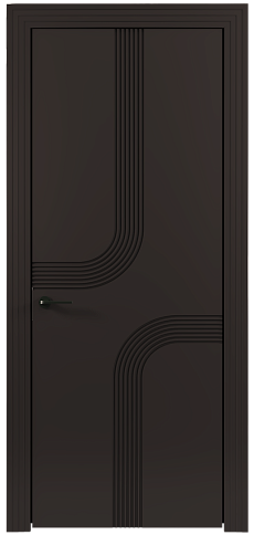 Дверь Armonia Moderno Чёрный Базальт эмаль (RAL 040-30-05) без стекла