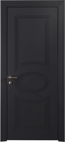 Дверь Florencia Neo Classic Scalino Черная эмаль (RAL 9004) без стекла