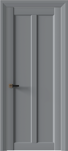 Дверь Prato Neo Classic Decoro Серебристо-серая эмаль (RAL 7045) без стекла