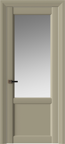 Дверь Dinastia Neo Classic Decoro Серое Льняное волокно эмаль (RAL 075-70-10) со стеклом