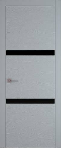 Дверь Tivoli В-4 Серебристо-серая эмаль по шпону (RAL 7045) без стекла