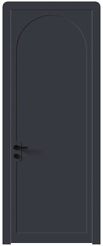 Дверь Luna Moderno Графитово-серая эмаль (RAL 7024) без стекла