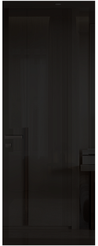 Дверь Tivoli А-3 Невидимка Грязный Белый эмаль (RAL 070-90-05) со стеклом