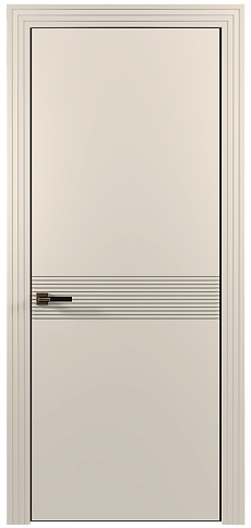 Дверь Tramonto Moderno Бежевая эмаль (RAL 9010) без стекла
