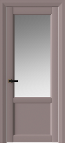 Дверь Dinastia Neo Classic Decoro Серо-Розовый мордовник эмаль (RAL 020-60-05) со стеклом