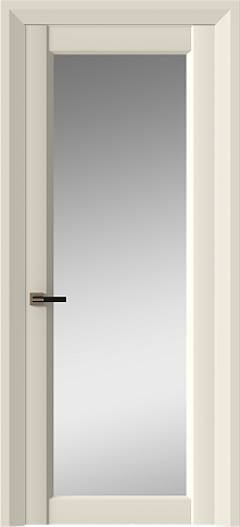 Дверь Domenica Neo Classic Decoro Бежевая эмаль (RAL 9010) со стеклом