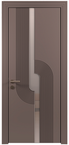 Дверь Cascato Moderno Теплый Серый эмаль (RAL 040-60-05) без стекла